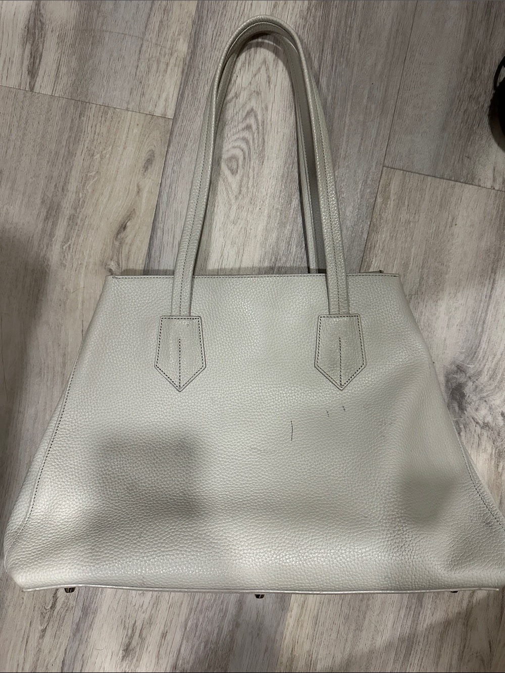 Everyday Structured Tote in Light Gray